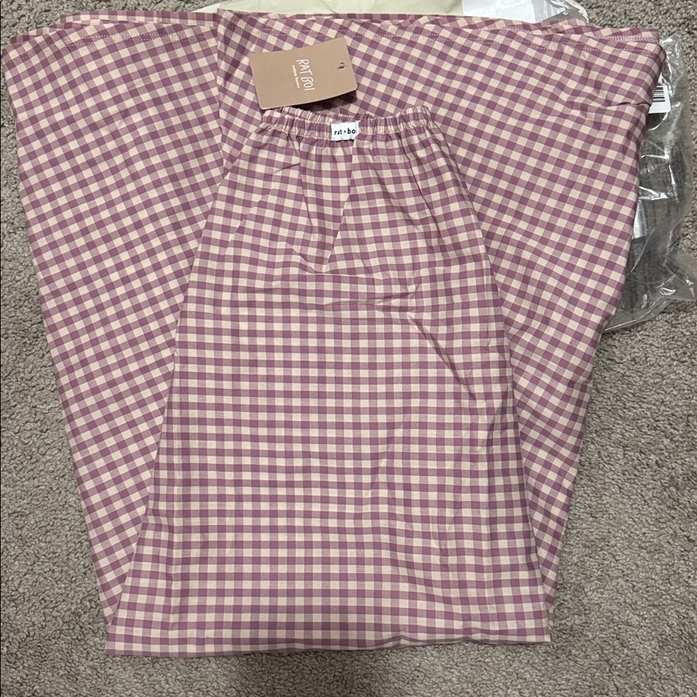 NWT Rat Boi Dream Skirt in Violet Gingham, XS